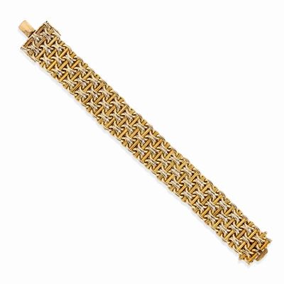 Bracciale in Oro Giallo 18k, 1950 Circa