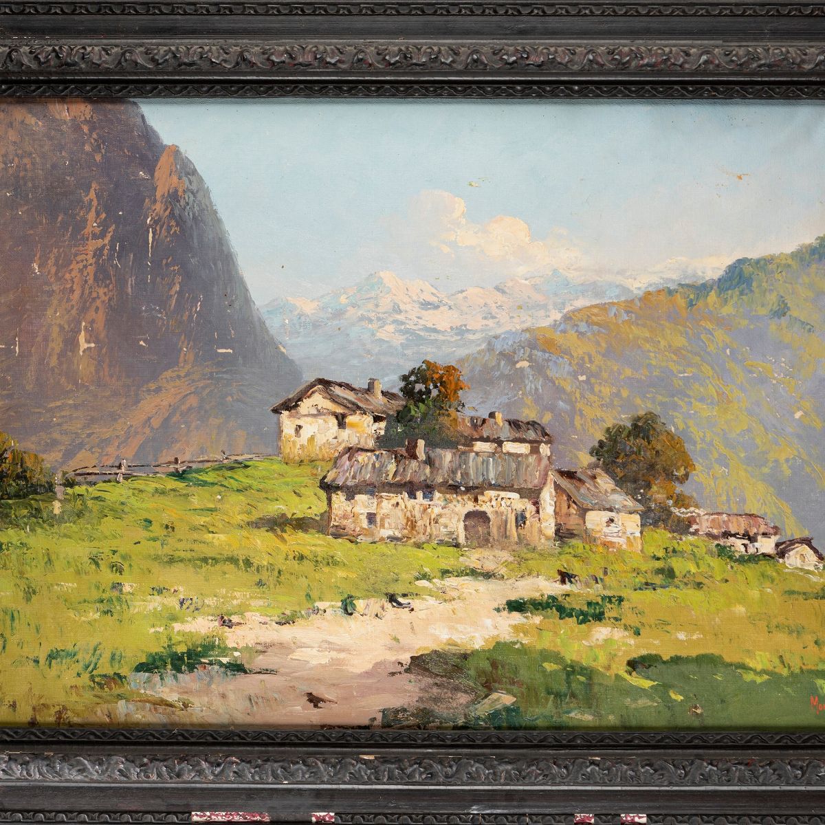 Scuola Italiana del XX Secolo - Baite in Montagna