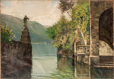 Scorcio della Villa Balbianello sul Lago di Como