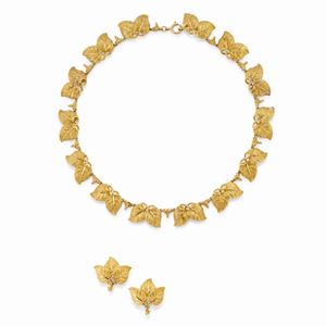 A 18k yellow gold demi-parure, signed Federico Buccellati