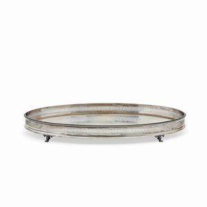  - A silver tray, Italy 20th Century