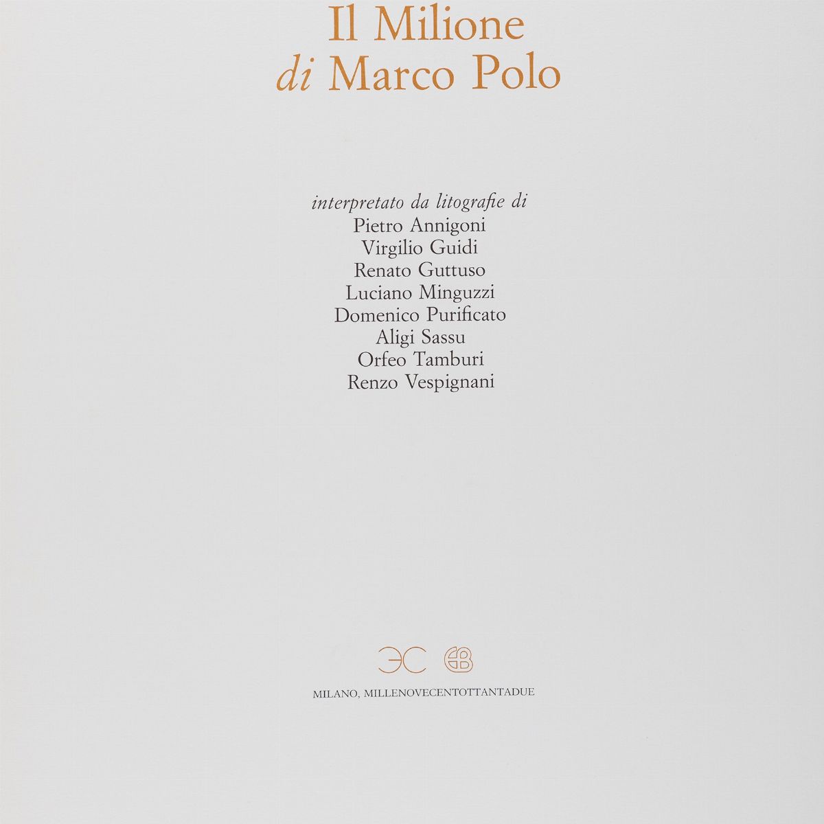 Aa.vv. - Il Milione di Marco Polo