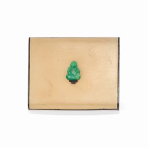 A silver gilt, laquer, jadeite and marcassite box and powder compact, Mappin & Webb Rome