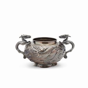  - A silver sugar bowl, defects