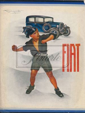 Brochure Fiat la Balilla per tutti, apribile poster 