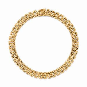 A 18k yellow gold necklace
