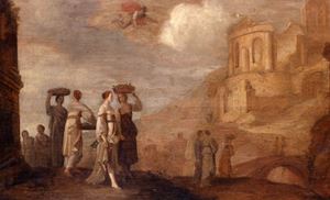 Paesaggio con Mercurio che appare ad Aglauro ed Erse