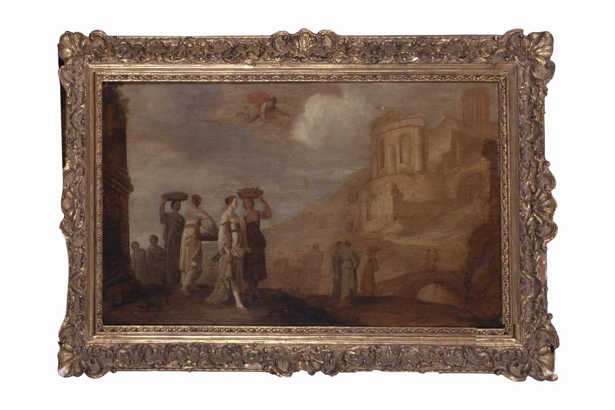 Balthasar Van Der Veen - Paesaggio con Mercurio che Appare Ad Aglauro ed Erse