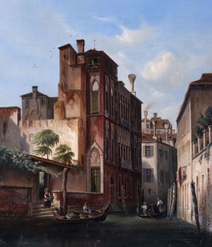 Venezia, veduta di Palazzo Sanudo Soranzo van Axel ai Miracoli