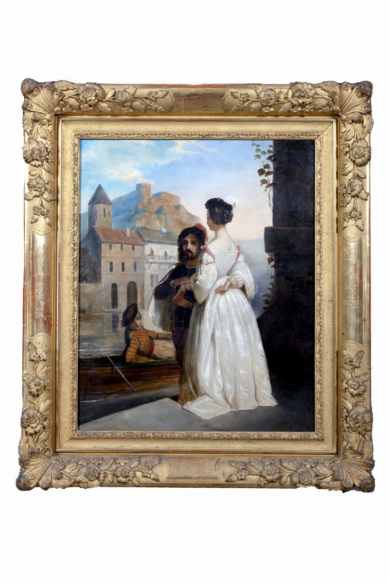 Scuola Francese, Secolo XIX - Due Scene Galanti