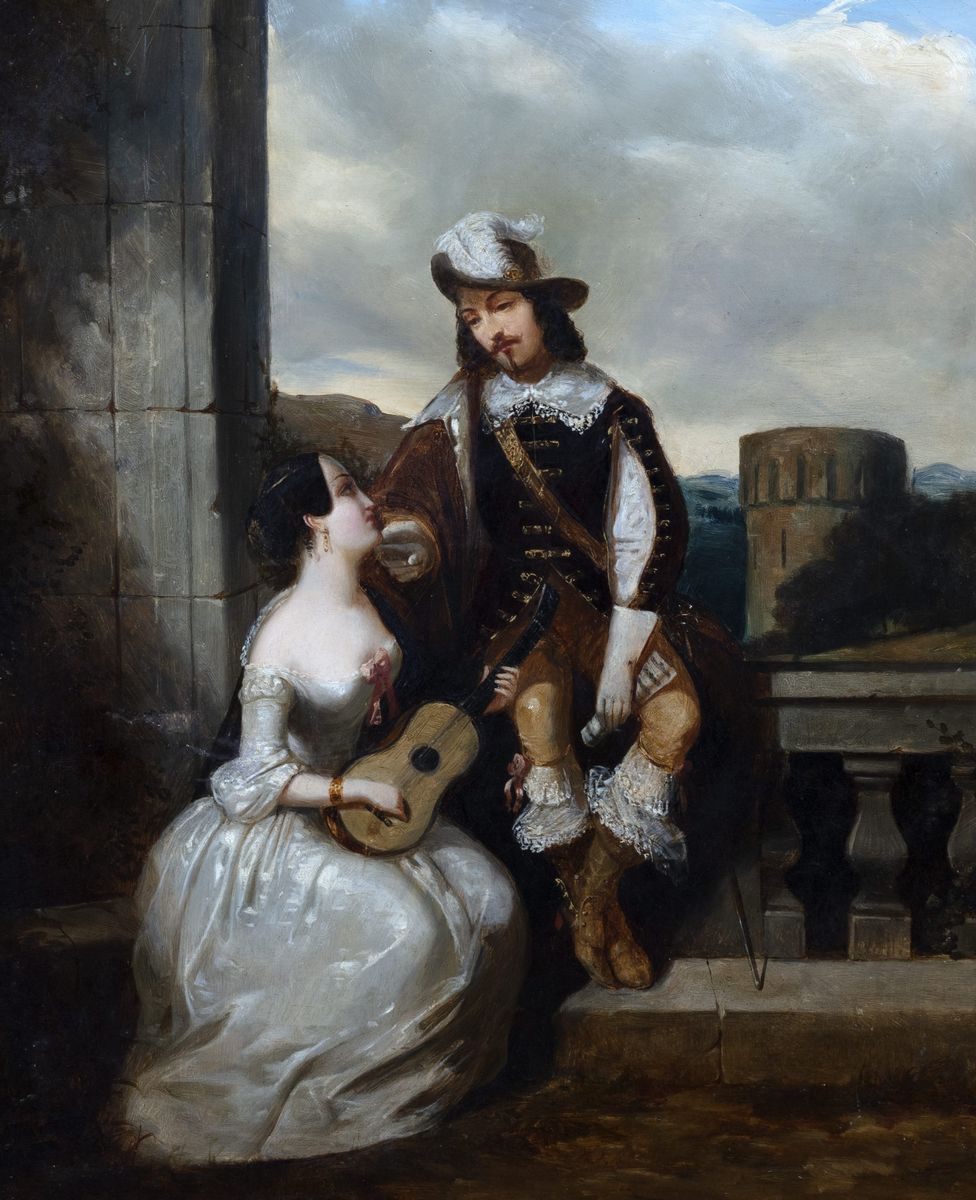 Scuola Francese, Secolo XIX - Due Scene Galanti