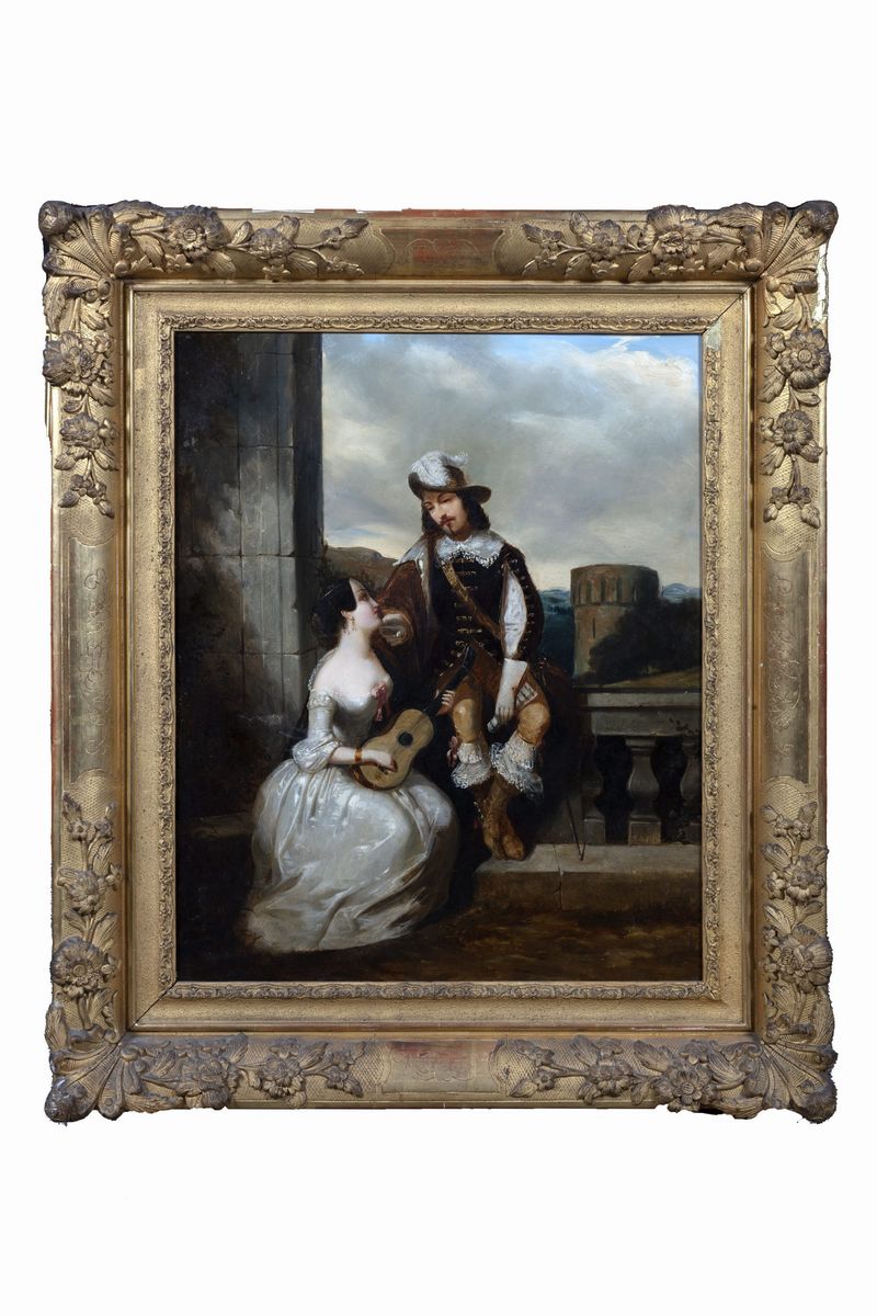 Scuola Francese, Secolo XIX - Due Scene Galanti