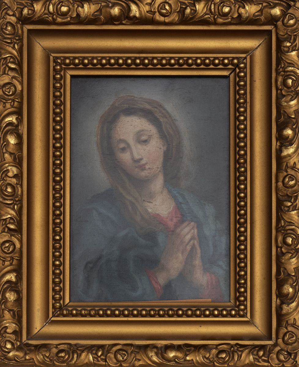 Scuola Romana, Secolo XVII - Madonna orante, olio su tavola