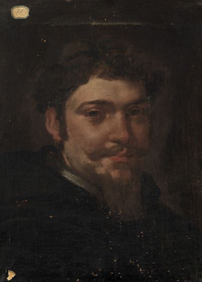 Attribuito a Annibale Carracci, Ritratto di giovane prelato, olio su tela