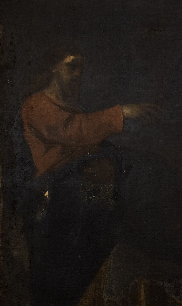 Scuola Napoletana, Secolo XVII - Anonimo, La chiamata degli Apostoli, olio su tela, cm 192 x 252