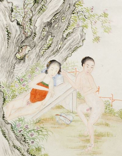 Due Dipinti Erotici, Cina Secolo XX