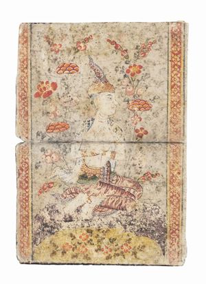 Two Thai paintings, depicting Buddhist figures, 17th century