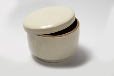 Antica Scatola in Ceramica Bianca, Cina