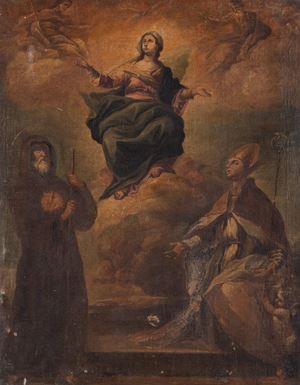 Madonna in gloria con Trinità, San Francesco di Paola e San Gennaro