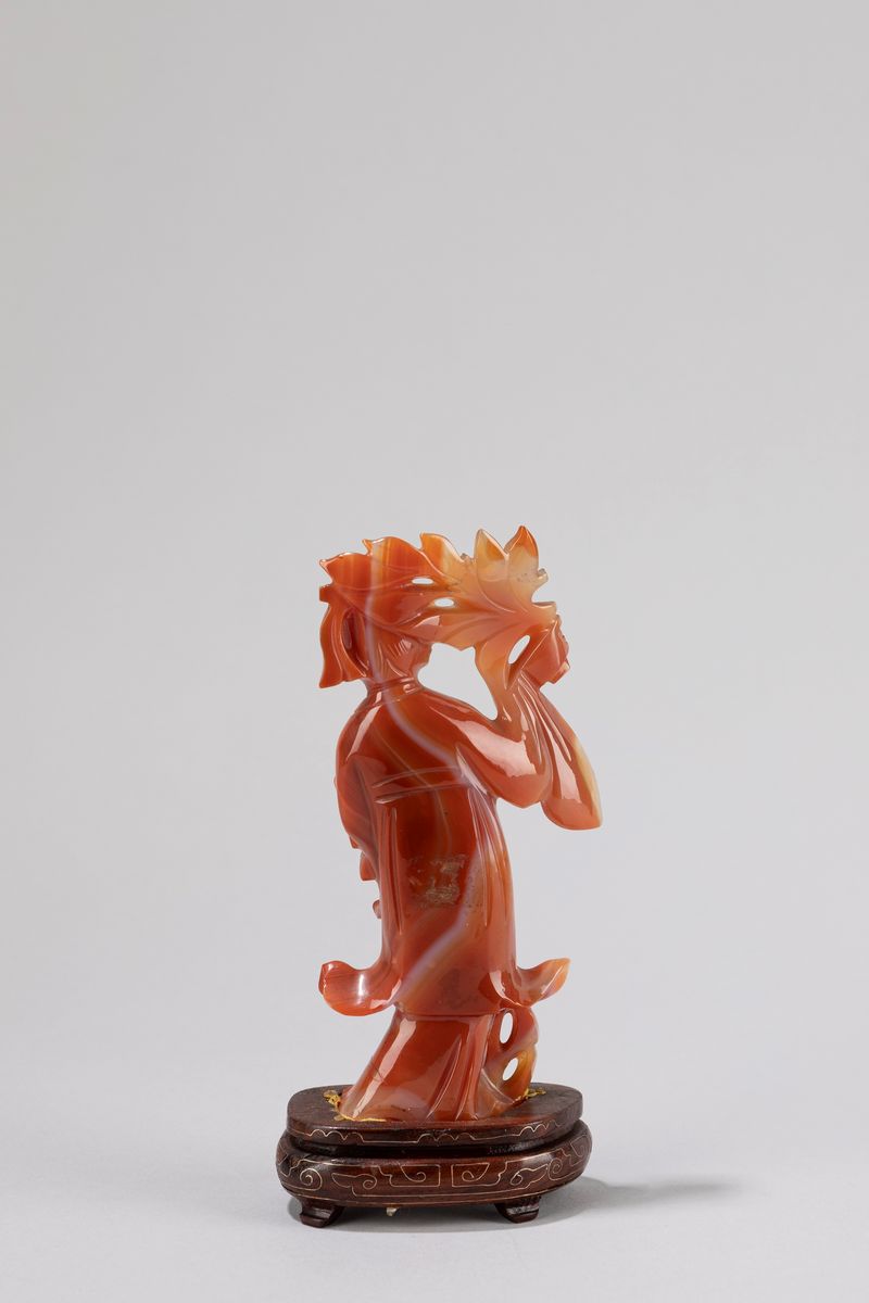 Sei Sculture in Materiali Diversi Raffiguranti Figure Orientali, Cina Secolo XX