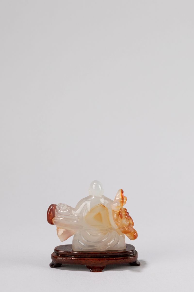 Sei Sculture in Materiali Diversi Raffiguranti Figure Orientali, Cina Secolo XX