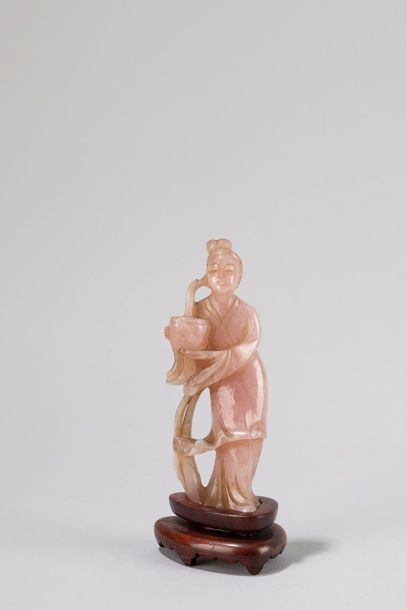 Sei Sculture in Materiali Diversi Raffiguranti Figure Orientali, Cina Secolo XX