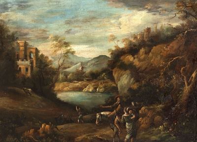 Paesaggio con Viandanti