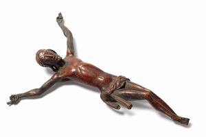 Antique boxwood crucifix