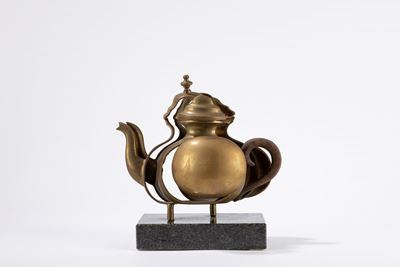 Théière découpée, bronzo, es. 10/100, 1984