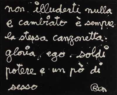 Non illuderti, acrilico su tavola
