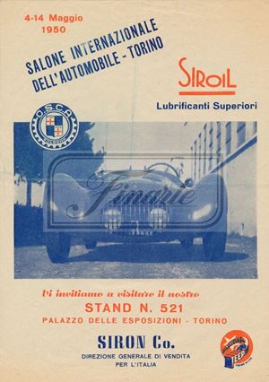 Volantino OSCA al Salone Internazionale dell&#39;Automobile - Torino 
