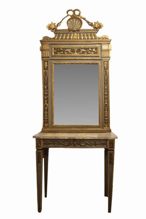  - Console with mirror in Louis XVI style