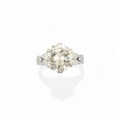 Anello in Oro Bianco 18k e Diamante