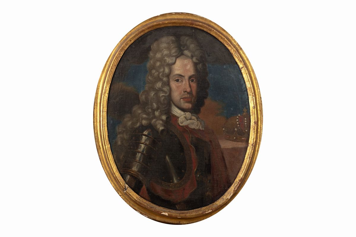 Scuola Italiana, Secolo XVIII - Ritratto di Giuseppe i D'asburgo, Imperatore del Sacro Romano Imp...