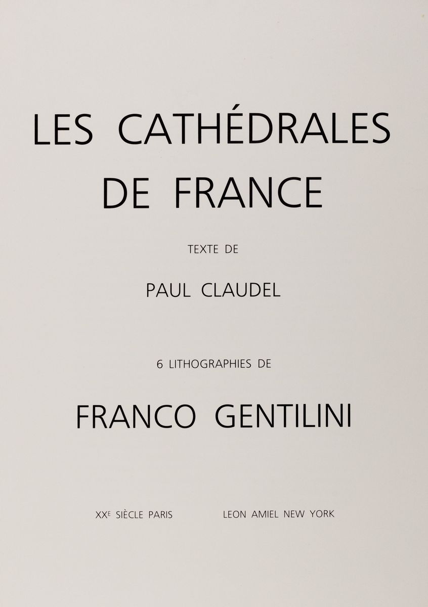 Franco Gentilini - Les Cathédrales De France