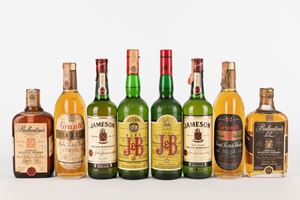 Ballantine's - Grant's - J&B - Jameson Whisky (8 BT)