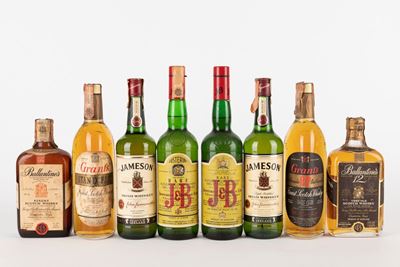 Ballantine's - Grant's - J&b - Jameson Whisky (8 Bt)