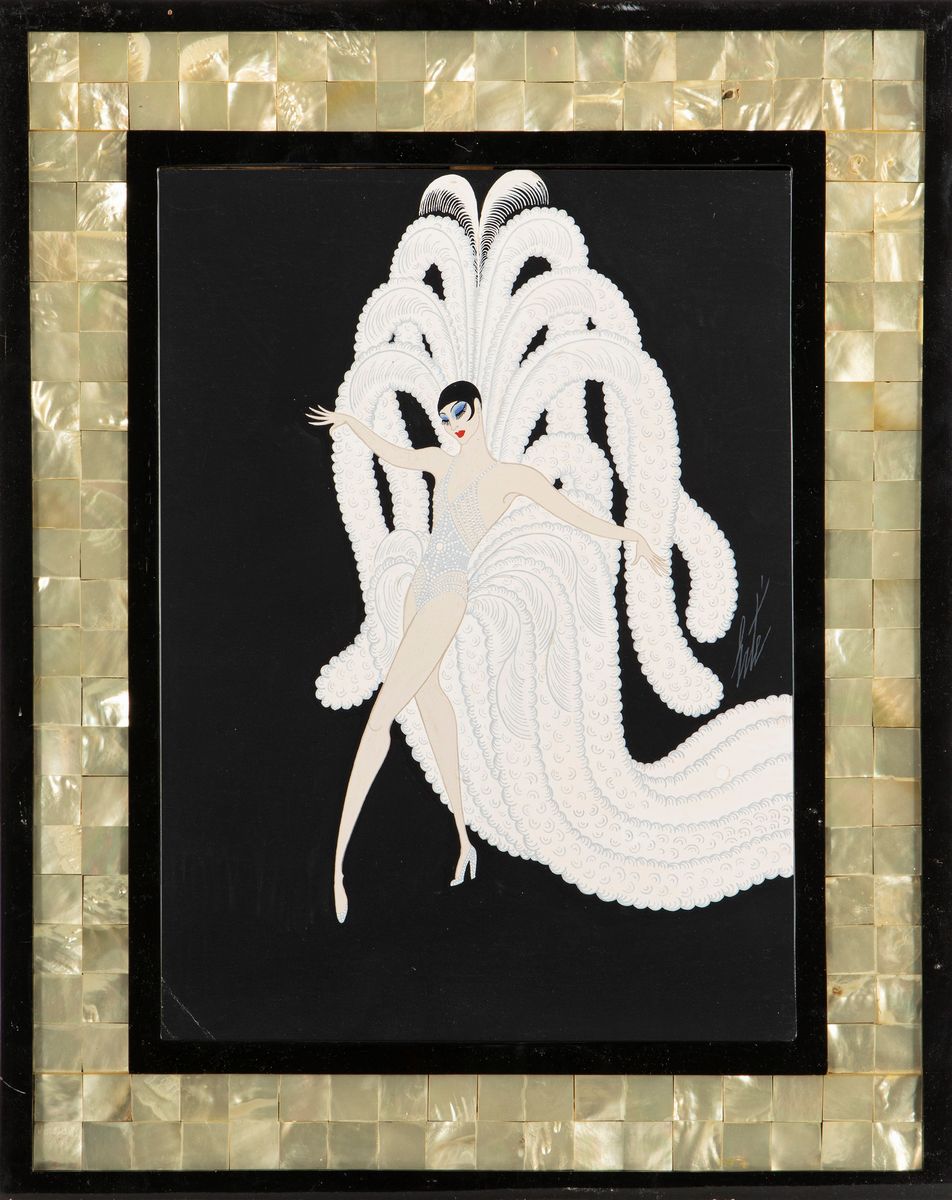 Erté (romain De Tirtoff) - La Danseuse Du Cancan