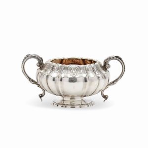  - Silver sugar bowl, London, 19th Century