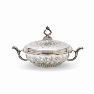 Scatola porta dolci in argento, Italia, XX secolo