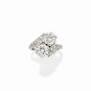  - Anello in oro bianco 18k e diamanti
