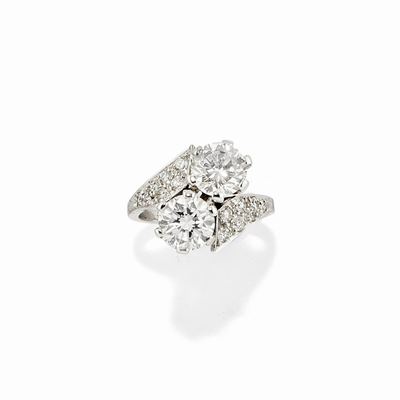 Anello in Oro Bianco 18k e Diamanti