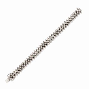  - Bracciale in oro bianco 18k e diamanti