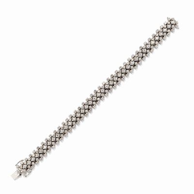 Bracciale in Oro Bianco 18k e Diamanti