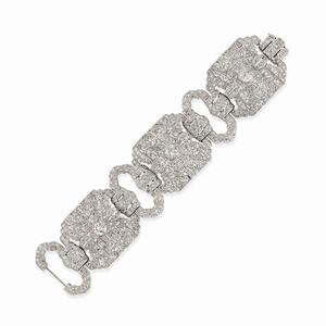An important platinum and diamond bracelet, circa 1930
