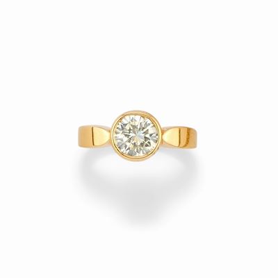 Anello in Oro Giallo 18k e Diamante