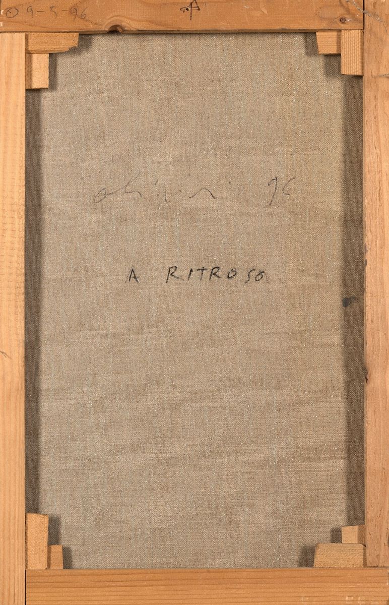Claudio Olivieri - A ritroso, olio su tela