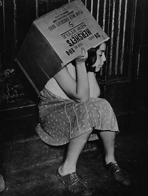 Girl with Hershey's box