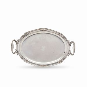  - A silver tray, Italy, 20th century