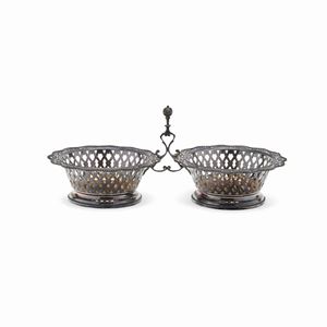 A silver bottle-holder, defects, Italy, 20th century, defects